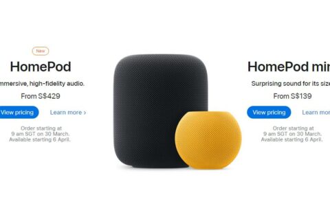消息称苹果HomePod智能音箱将登录新加坡市场