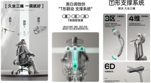 黑白调E3结构大师,全新护腰科技上线