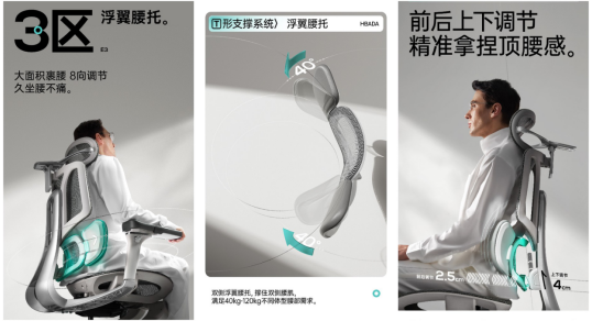 黑白调E3结构大师,全新护腰科技上线