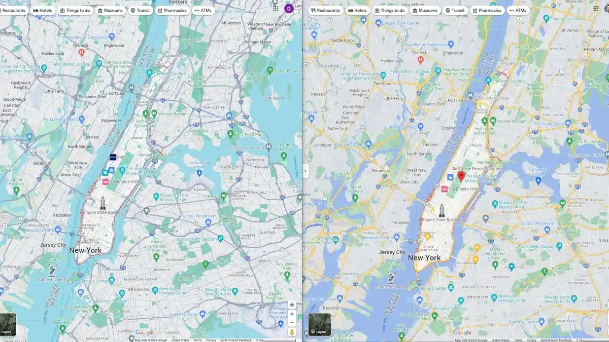 Google Maps谷歌地图界面更新 用户吐槽像Apple Maps