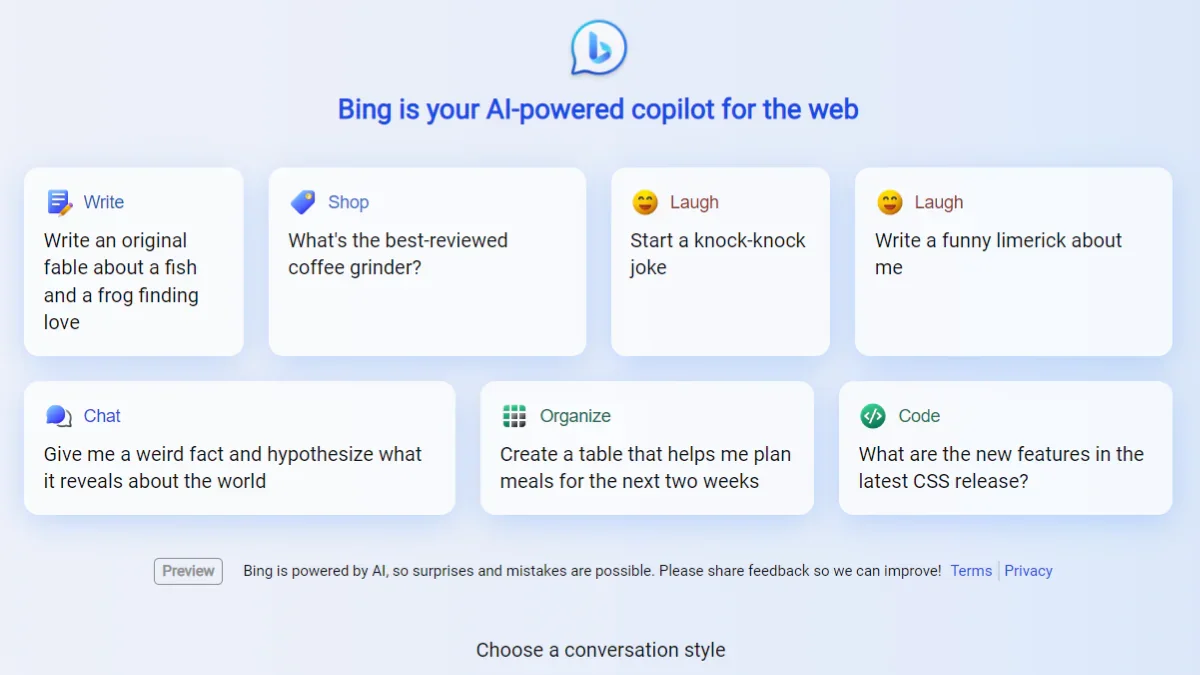 微软Bing Chat现在可以回答与地图和方向相关的查询