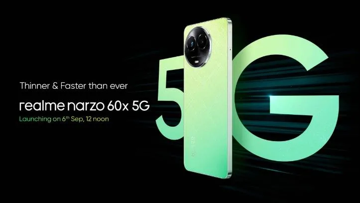 Realme Narzo 60x 5G和Buds T300发布日期公布