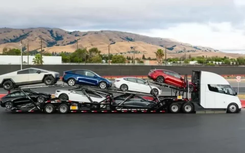 特斯拉展示旗下所有电动汽车