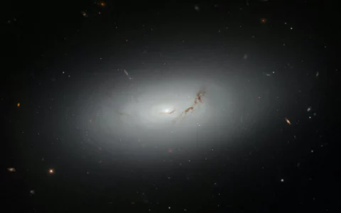 NASA/ESA哈勃太空望远镜发现了一个梦幻般的星系 距离地球约7300万光年