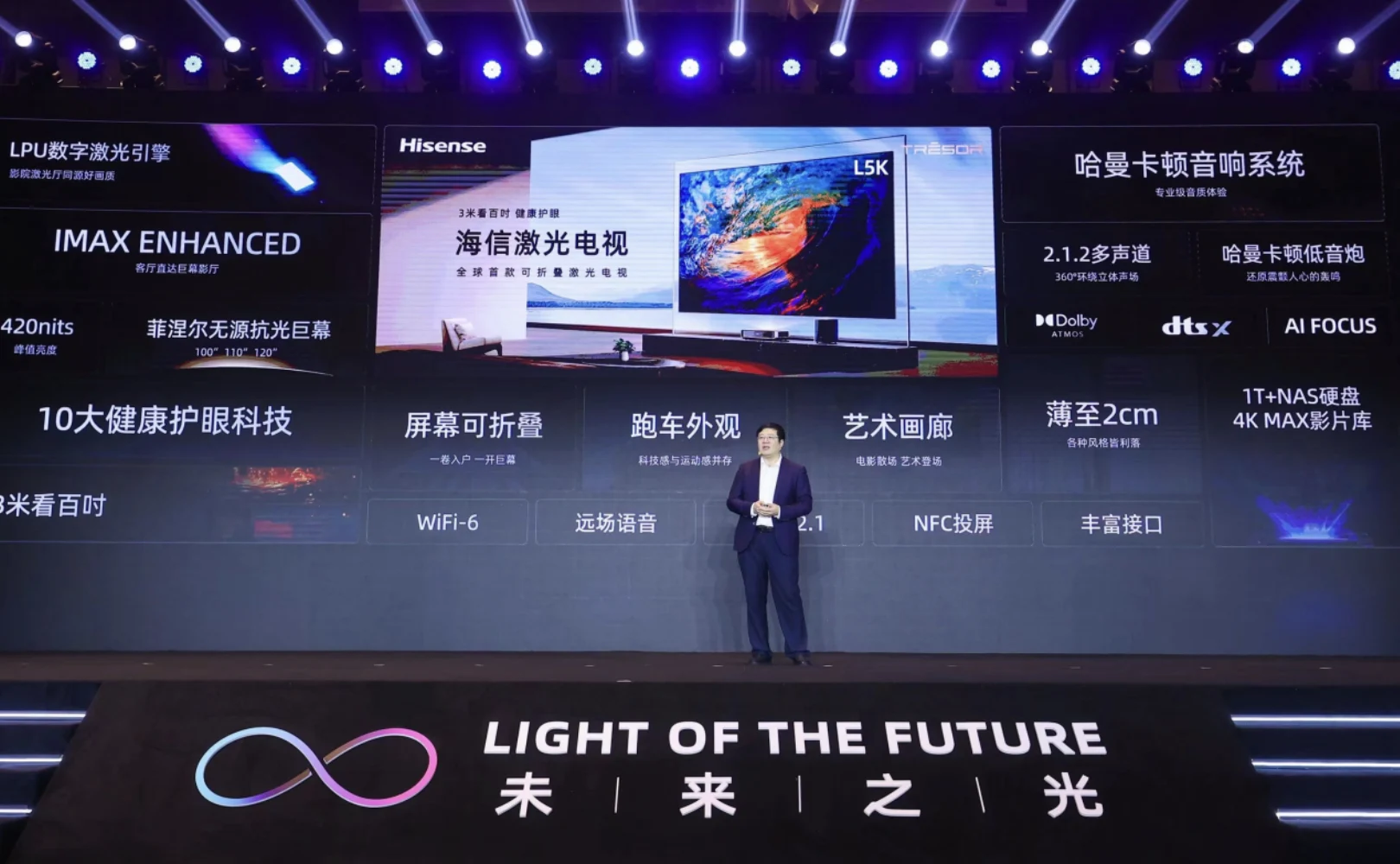 业界首创！海信发布全球首款120吋可折叠激光电视