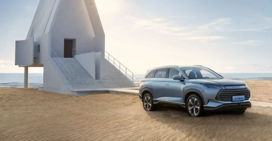 比亚迪汽车旗下海洋网车型护卫舰07降价1.2万元 定位大五座超混SUV