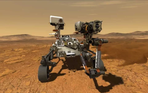 NASA毅力号火星车捕获了充满灰尘的火星旋风