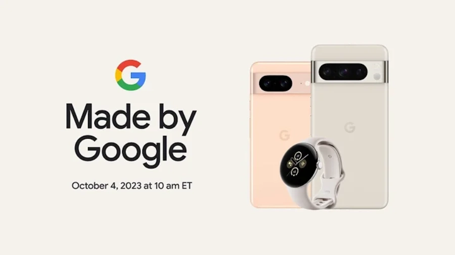 Made By Google 2023直播 Pixel 8 Pro和Pixel 8及PixelWatch 2新品发布