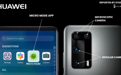 HUAWEI华为在美国申请手机显微镜技术专利获批 最高可放大400倍