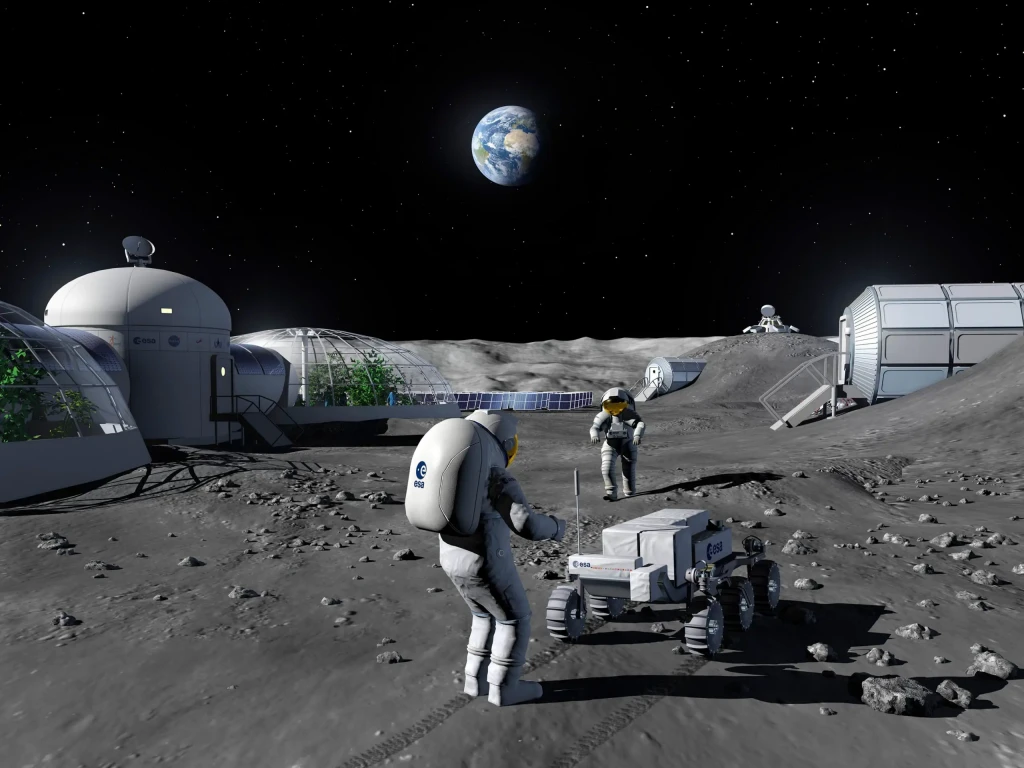 NASA成功建立月球基地 20名人类开启月球生活探索宇宙