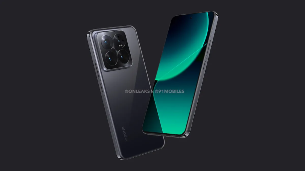 小米Xiaomi 14 Pro高清渲染图曝光 6.6英寸AMOLED 2.5D显示屏