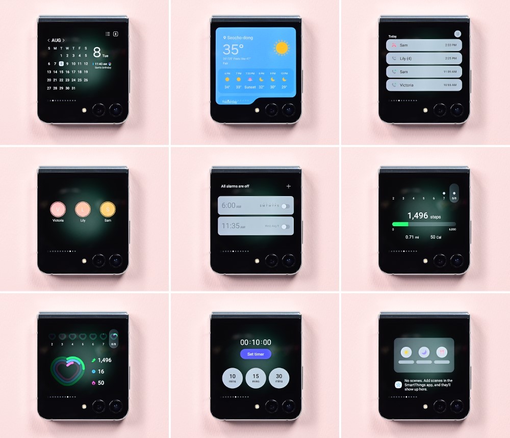 这些外屏玩法你学会了吗?三星Galaxy Z Flip5折出更多趣味