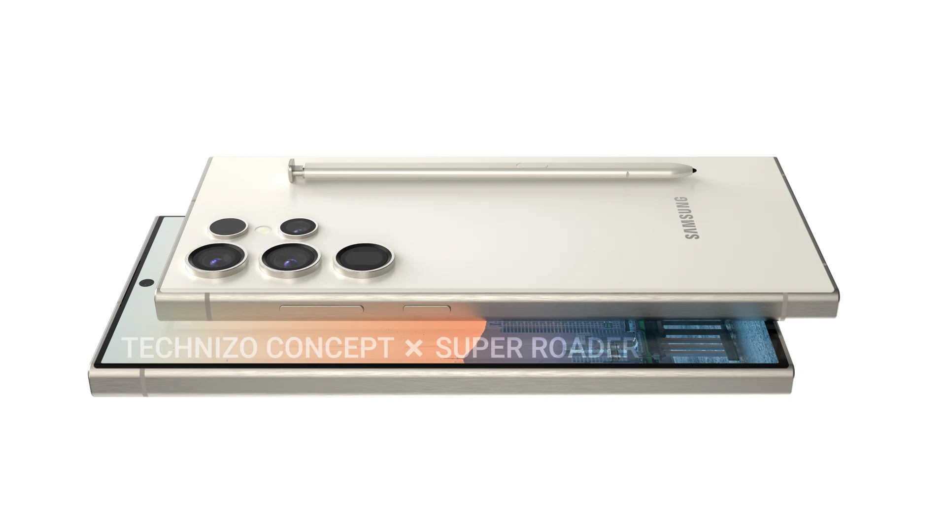 三星Samsung Galaxy S24 Ultra高清渲染图曝光 钛金属拉丝机身尽显高贵