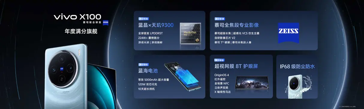 蔡司影像，心临其境 vivo X100系列正式发布