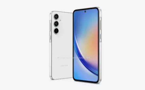 三星Samsung Galaxy A35 5G手机渲染图曝光 采用6.6 英寸120Hz打孔屏