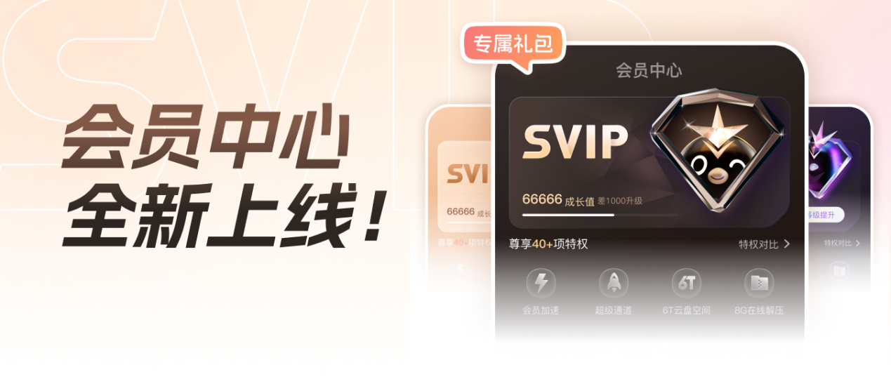 迅雷会员中心全新升级 SVIP10云盘最高扩容至30T