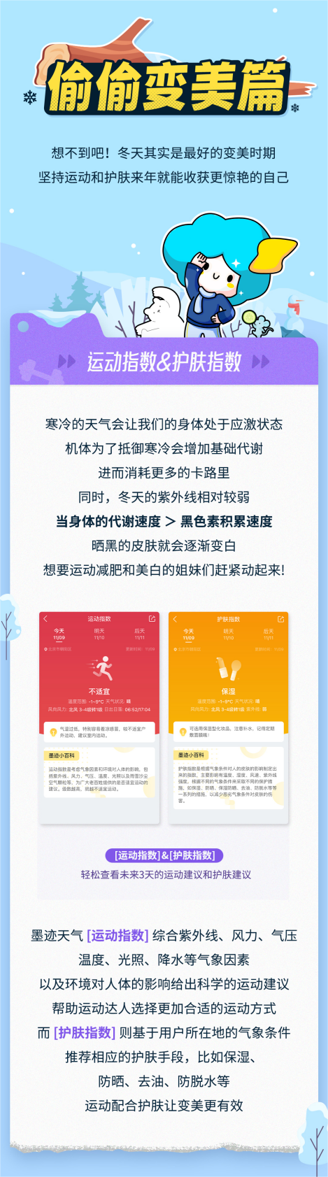 墨迹天气发布《冬日生活指南》，倡导健康生活新方式