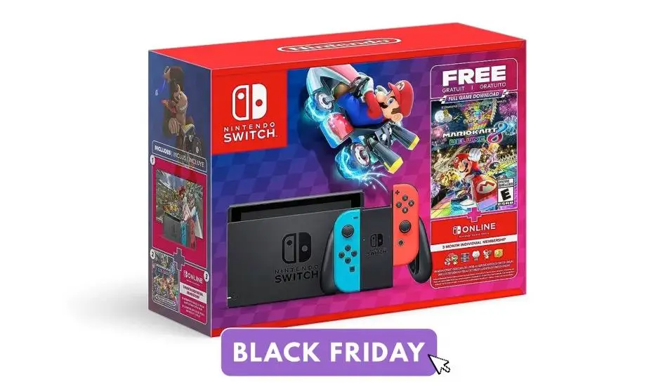 任天堂Nintendo Switch黑色星期五优惠:马里奥赛车8豪华套装优惠69美元，售价299美元