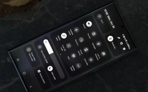 三星Samsung重新设计的One UI 6.0快速面板概述