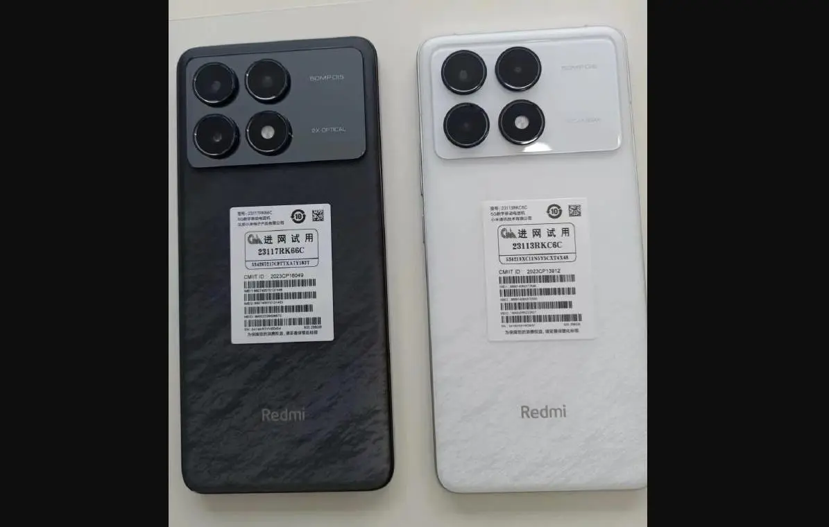 小米xiaomi Redmi K70 / Pro真机曝光：直角中框搭配微弧机身