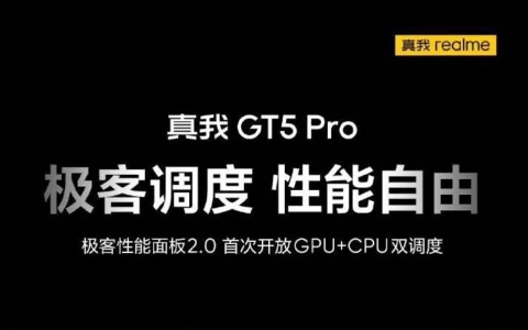 realme 真我 GT5 Pro手机预热：首次开放GPU+CPU双调度