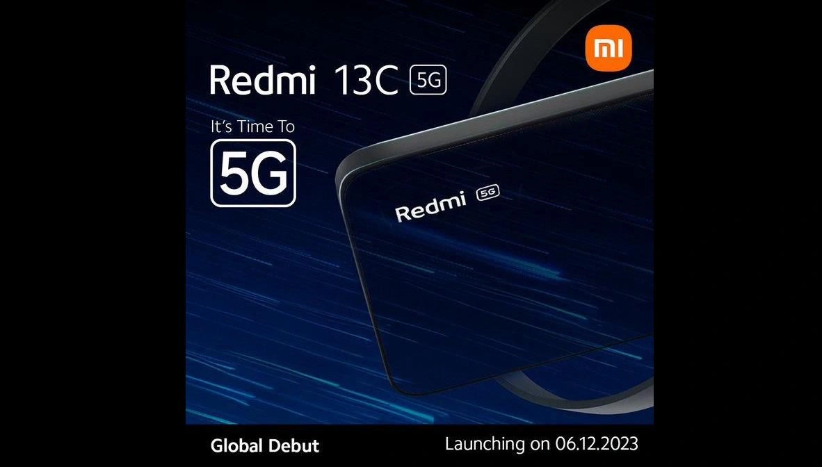小米xiaomi Redmi 13C手机将于12月6日在印度发布