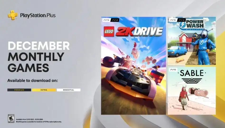 索尼sony：12月的PlayStation Plus月度游戏包括《Sable》和《PowerWash Simulator》