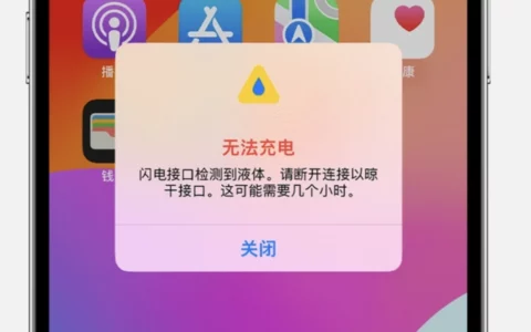 苹果手机显示接口有液体无法充电怎么办？这样操作就能简单解决