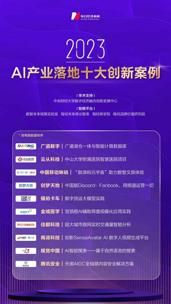 助力数字货运智慧升级，腾讯X福佑卡车数字货运大模型入选“AI产业落地十大创新案例”