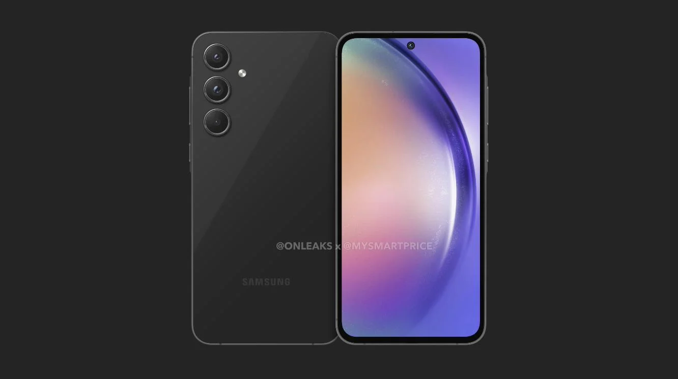 三星Samsung Galaxy A55 5G手机渲染图曝光 采用6.5英寸直屏