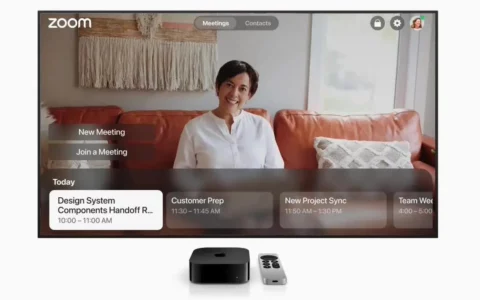 消息称Zoom应用登陆苹果Apple TV 4K iPhone变身视频会议摄像头