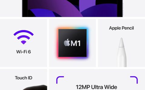 2022款 iPad Air 10.9英寸WiFi/64GB 限时特价 $499，美国亚马逊火热促销中！