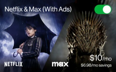 Verizon用户每月花10美元就可以使用Netflix和Max