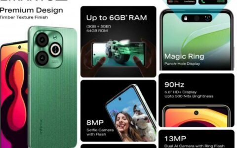 Infinix Smart 8 HD在印度推出 采用6.6英寸IPS液晶屏