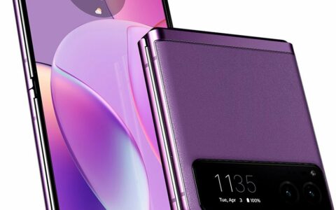 摩托罗拉Motorola – razr 2023夏日紫罗兰时尚折叠手机，美国百思买仅售499.99美元！