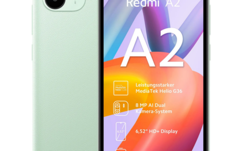 小米Redmi A2 32GB浅绿色版手机在德国MediaMarkt优惠33.91欧元，仅售75.99欧元