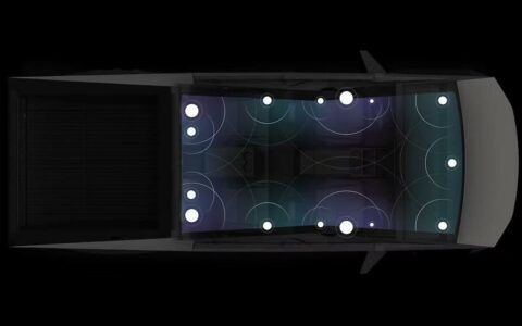 目录显示特斯拉Tesla Cybertruck配15个音响元件