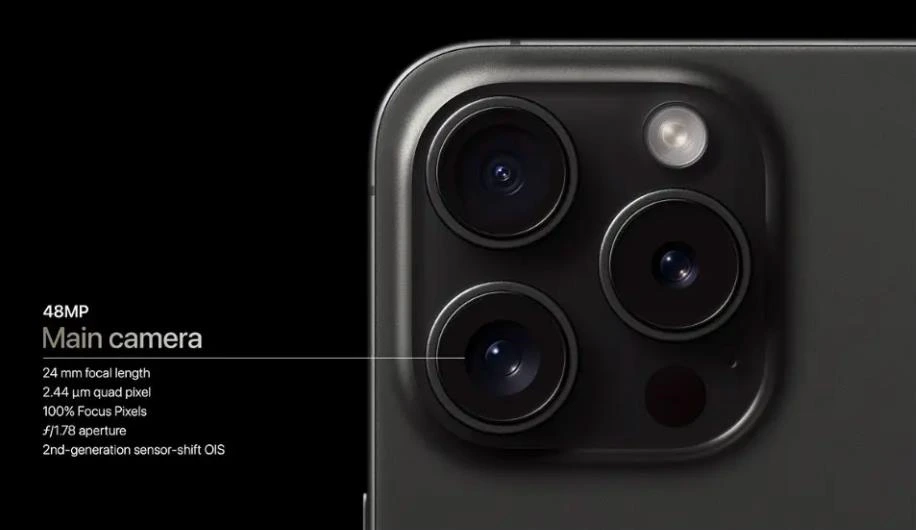 消息称苹果Apple iPhone 16 Pro手机主摄采用堆叠式传感器