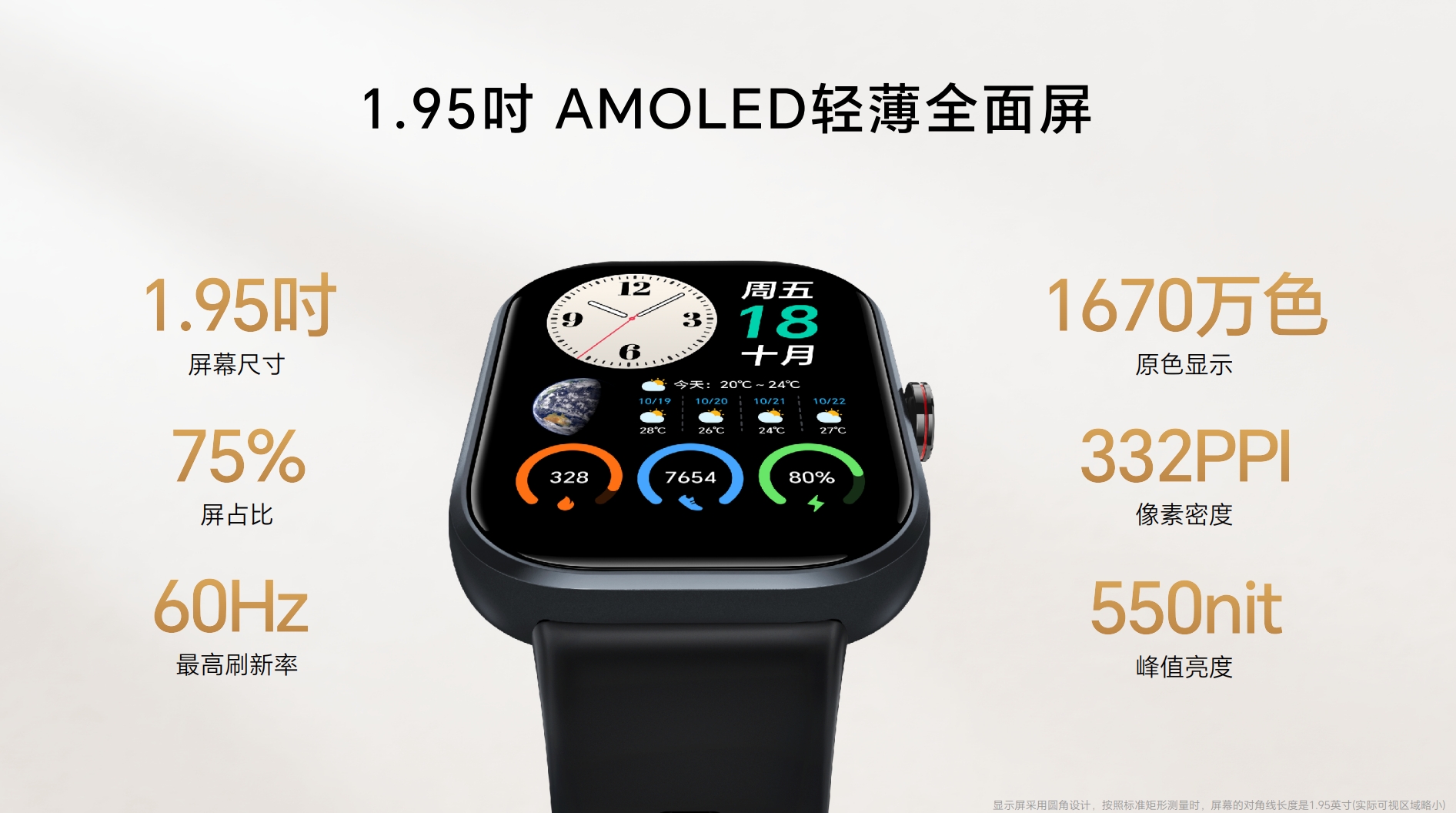 荣耀亲选Haylou Watch新品上市：超大轻薄全面屏带来智能手表美学升级