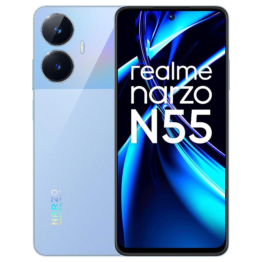 真我realme narzo N55在印度亚马逊可以省5500卢布，仅售9499卢布！