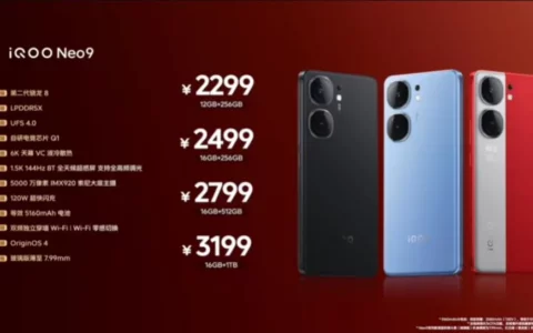 iQOO Neo9系列评测：综合评分8.3分
