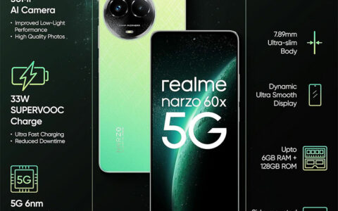 真我realme narzo 60X 5G在印度亚马逊可以省1500卢布，仅售14499卢布！