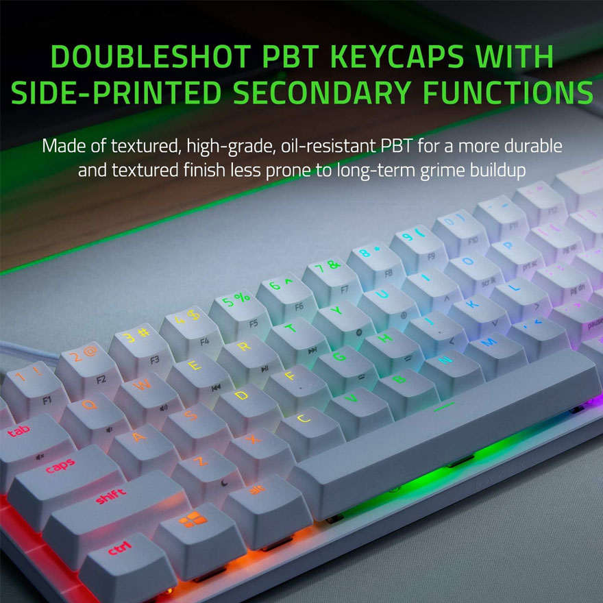 雷蛇Razer Huntsman Mini 60%游戏键盘在新加坡亚马逊可以省78新元，仅售114新元！