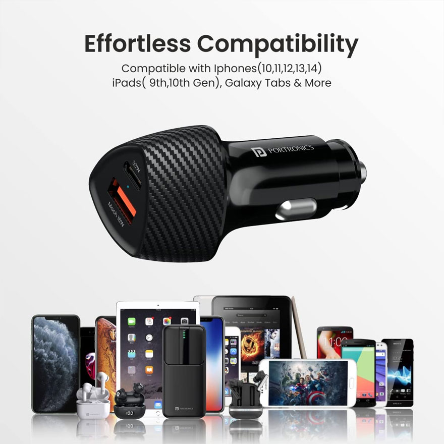 Porttronics 51W车载电源在印度亚马逊可以省600卢比，仅售399卢比！