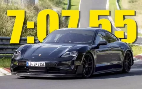 保时捷Porsche Taycan刷新纽北电车纪录 超越特斯拉Tesla Model S Plaid