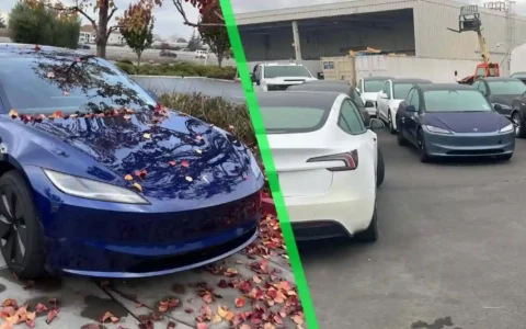 特斯拉Tesla Model 3“高地项目”刷新版在弗里蒙特工厂下线
