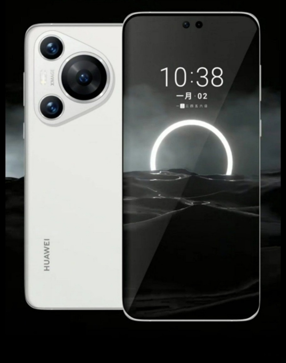 HUAWEI华为P70渲染图来袭：三角后摄模组显呆萌