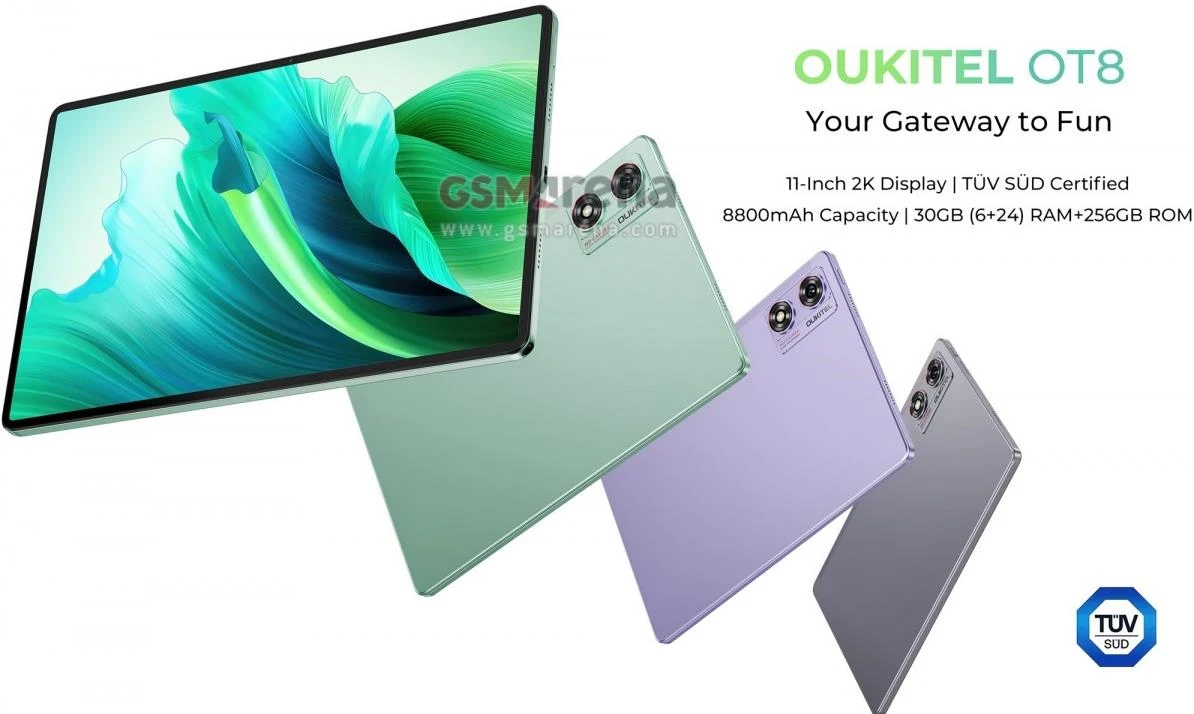 Oukitel即将推出新款平板电脑OT8 适合多种用途