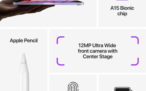 苹果Apple iPad Mini（第6代）256GB在美国亚马逊可以省100美元，仅售549美元！