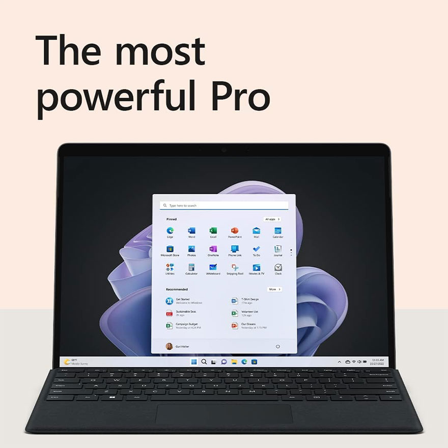 微软Microsoft Surface Pro 9 512GB在美国亚马逊可以省400美元，仅售1500美元！